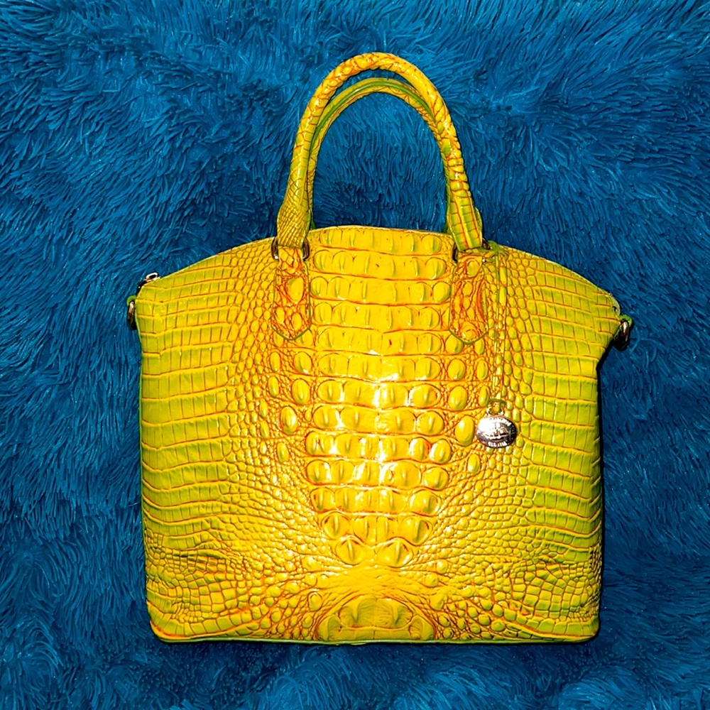 ❤️ LIKE NEW!🥰 Brahmin LARGE DUXBURY SATCHEL MELBOURNE in the color Tango